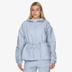 Nike Women Sportswear Everything Woven Nylon Oversized Jacket Blue FN3669-440